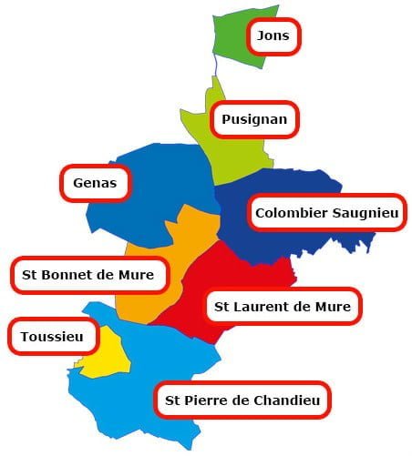Carte de la CCEL