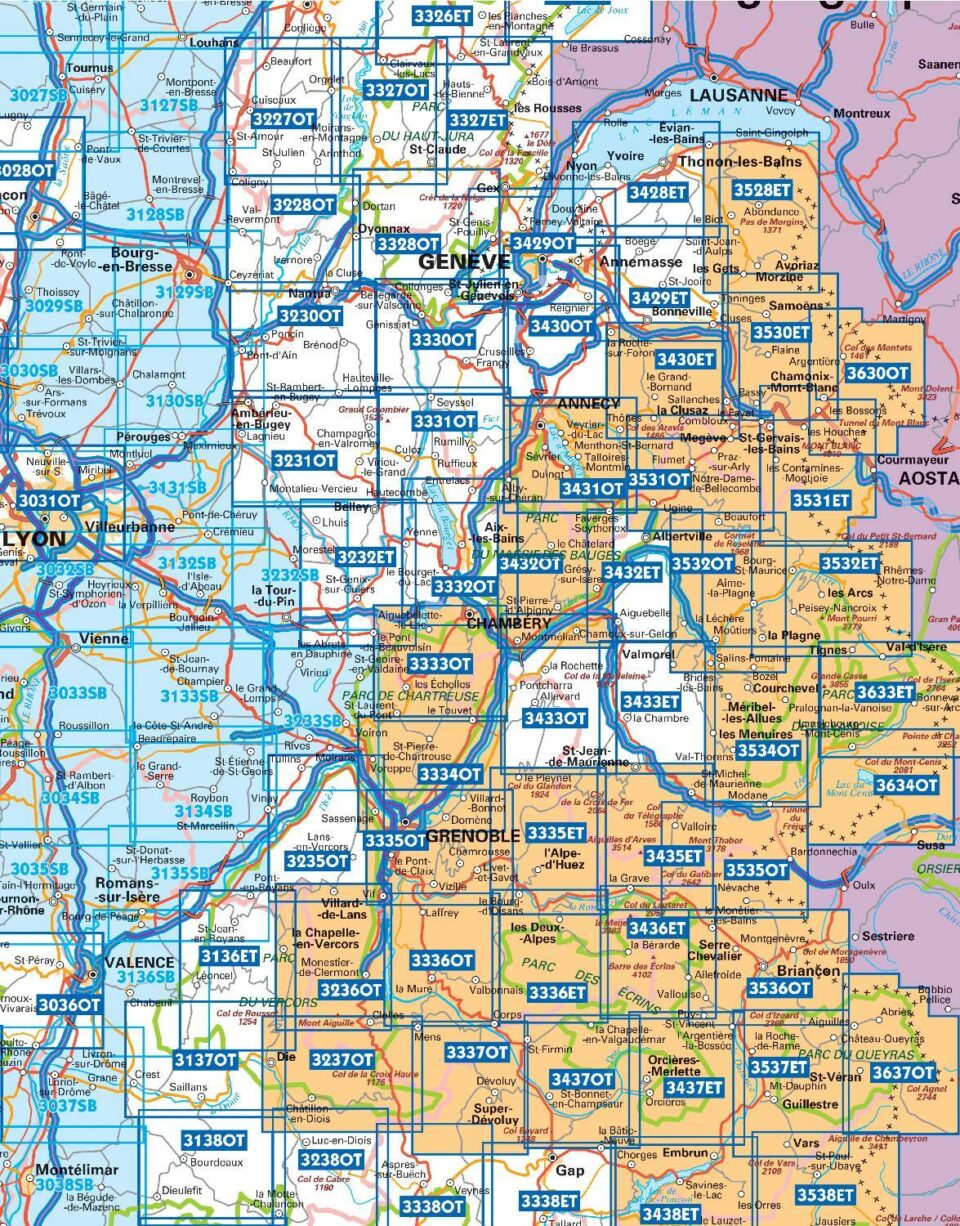 IGN maps of the Rhône valley in France | Voyage in France