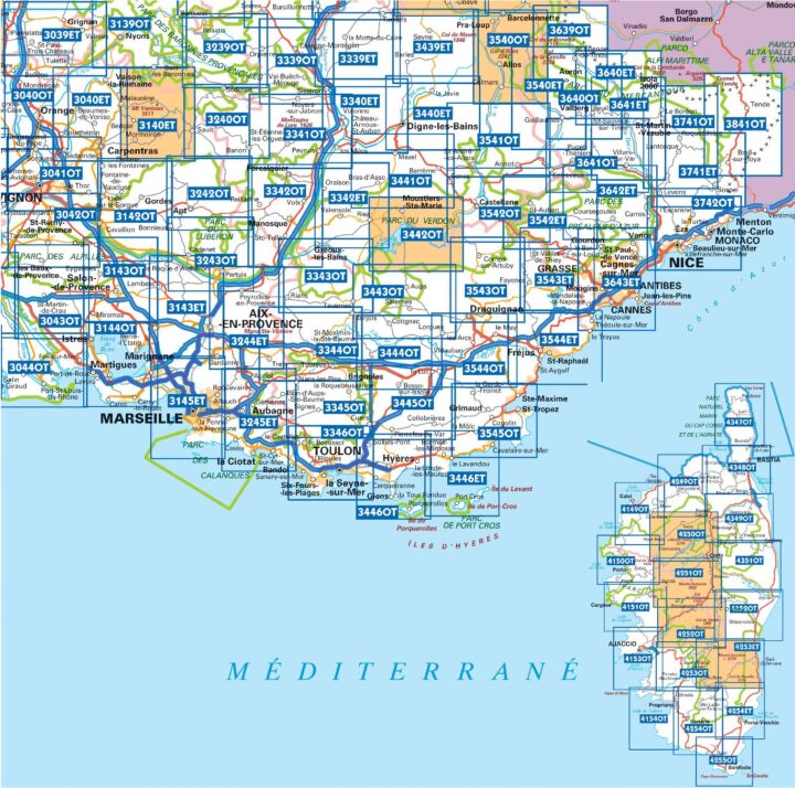 IGN maps of the Rhône valley in France | Voyage in France
