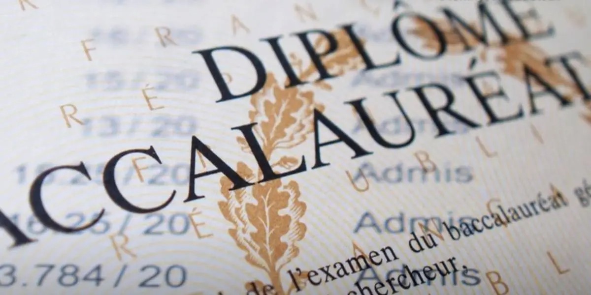 Extrait du diplôme du baccalauréat