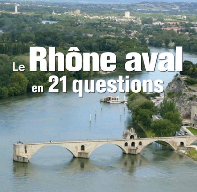 Page de couverture du document le Rhône aval en 21 questions