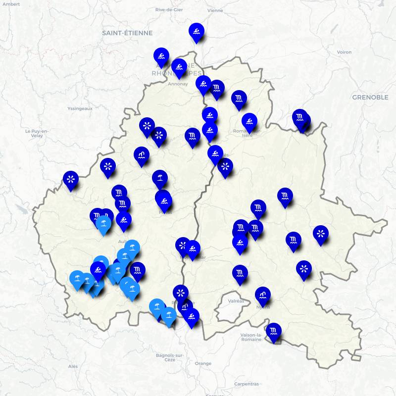 Où se baigner en Drôme-Ardèche ? Piscines, rivières, lacs, plans d'eau et centres aquatiques